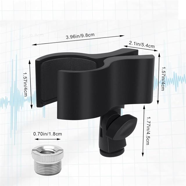 PowerMaster PM-26937 Mikrofon Standı Klipsi Plastik Yaylı 3-6CM
