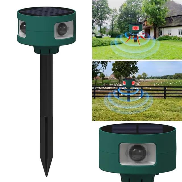 PowerMaster PM-26948 Ultrasonic Sesli Solar Hayvan Kovucu Alarm Cihazı 360 Derece Sensörlü