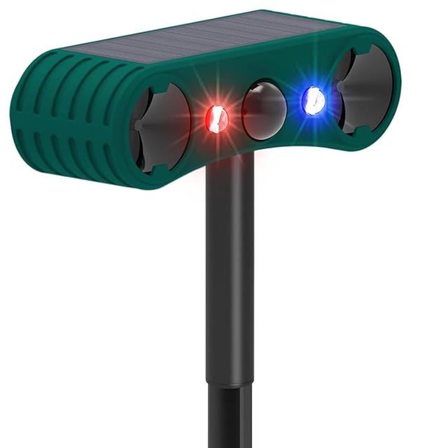 PowerMaster PM-26951 Ultrasonic Sesli Hayvan Kovucu Alarm Cihazı Solar Panelli 1200mAh
