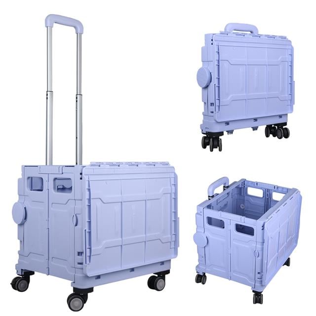 Sunup SN-26967 Katlanabilir Market Pazar Kamp Tekerlekli Alışveriş Arabası 60KG Kapasiteli