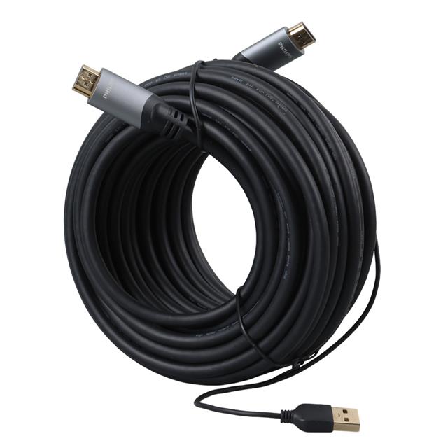 Philips SWL6122B/93 4K 60 Hz 15 Metre Usb Güç Kablolu HDMI Görüntü Kablosu