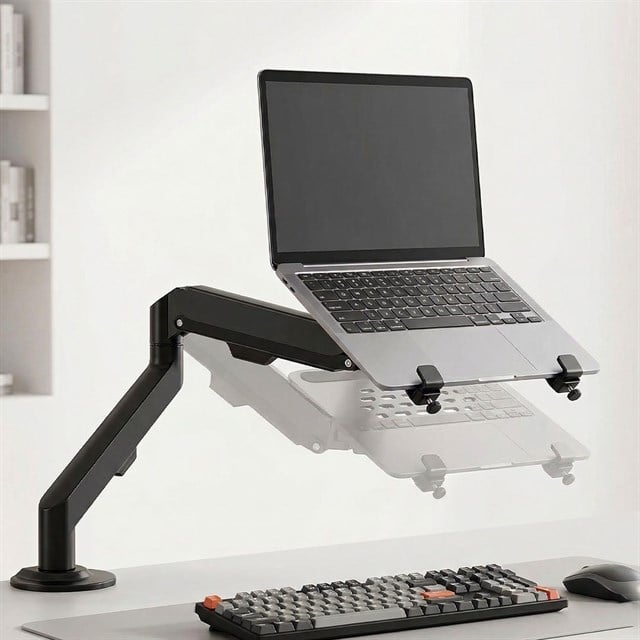Powermaster PM-27096 Profesyonel Amortisörlü 2’si 1 Arada Laptop ve Monitör Standı