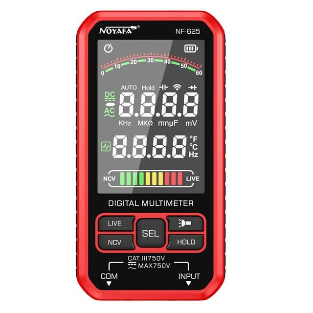 Noyafa NF-625 Renkli Lcd Ekran  Dijital Multimetre