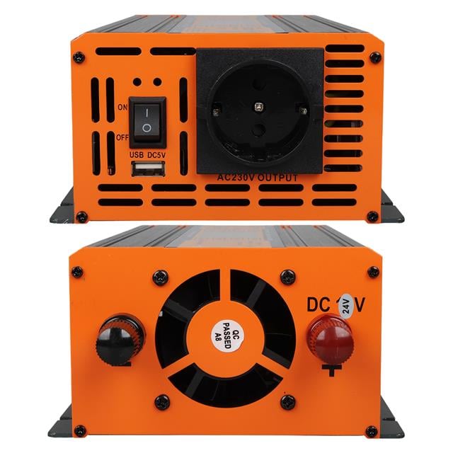 Powermaster PM-1500B 24 Volt 1500 Watt LED Ekranlı Power Inverter