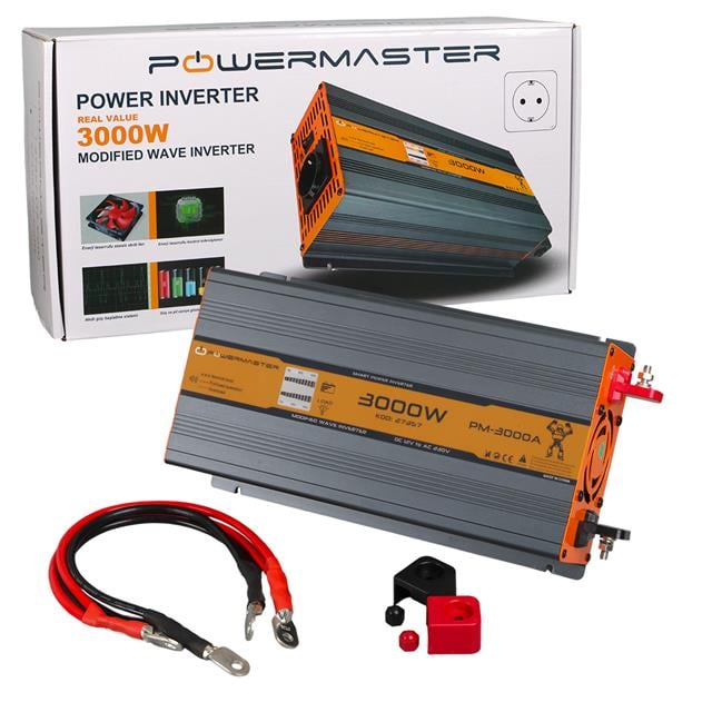 Powermaster PM-3000A 12 Volt 3000 Watt Power Inverter