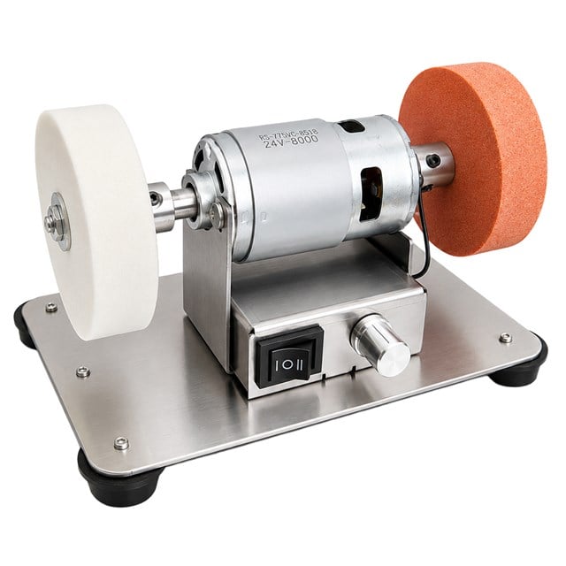 Powermaster AJ001 Mini Masaüstü Taşlama ve Bileme Makinesi - 24V 8000 RPM Hız Ayarlı