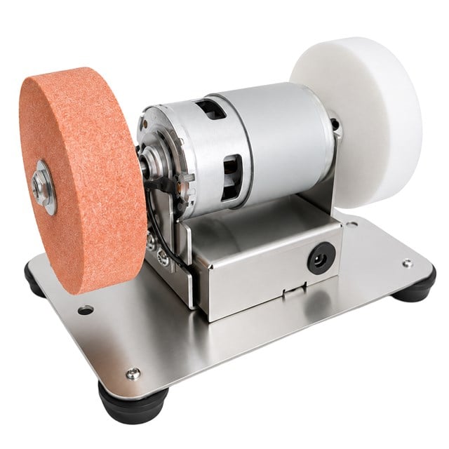 Powermaster AJ001 Mini Masaüstü Taşlama ve Bileme Makinesi - 24V 8000 RPM Hız Ayarlı