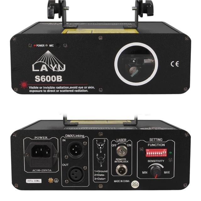 Layu S600B 600-700mW Profesyonel Mavi Beam Efekt Lazeri