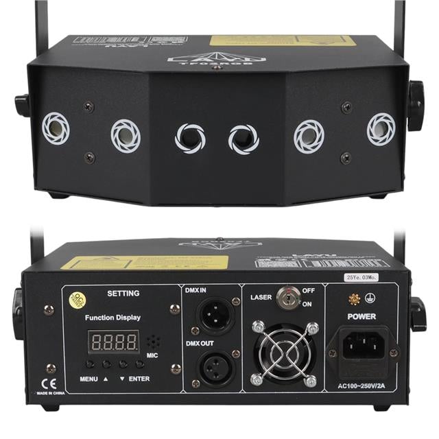 Layu TF02RGB RGB Beam + RGB Twinkling Lazer DMX-AUTO-SOUND-MASTER/SLAVER