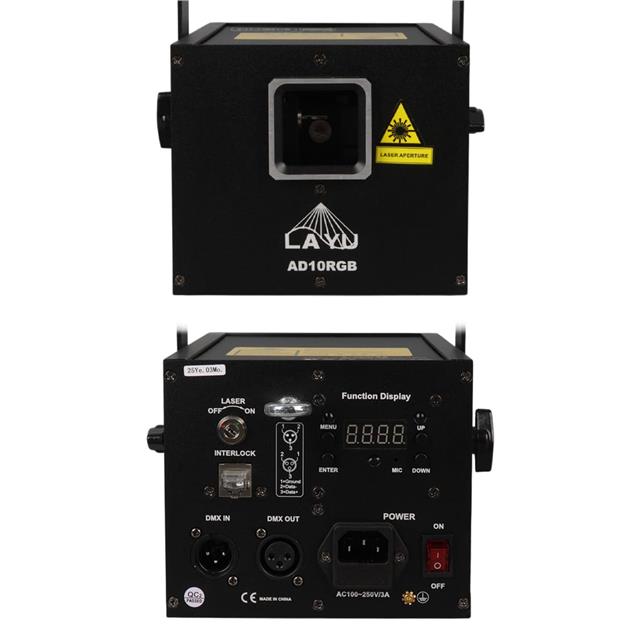 Layu AD10RGB 1W RGB Animasyon Lazer 20Kpps (RJ45 Opsiyonel)