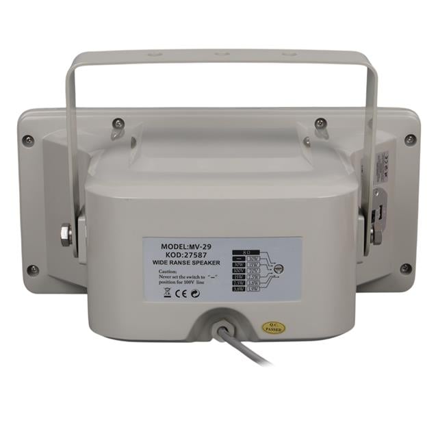 MagicVoice MV-29 13 CM 30 Watt Komütatörlü Hat Trafolu Gri Horn Sütun Hoparlör (Tekli Paket)
