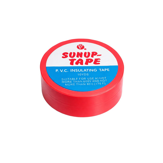 Sunup SN-27920 Kırmızı 0.13x18mm İzole PVC Elektrik Yalıtım Bant (5’li Paket)