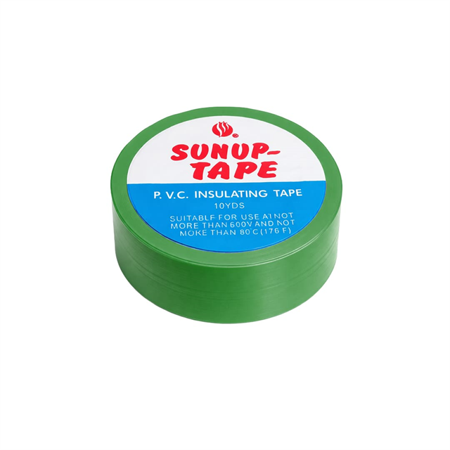 Sunup SN-27923 Yeşil 0.13x18mm İzole PVC Elektrik Yalıtım Bant (5’li Paket)