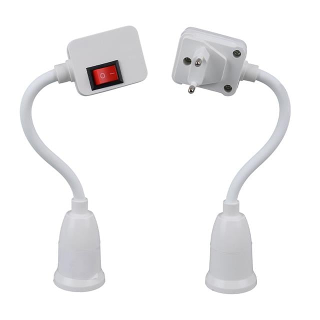 Ledx DY-105 Prizi E27 Duya Dünüştürücü Açma Kapama Anahtarlı Oynar Başlıklı Duy