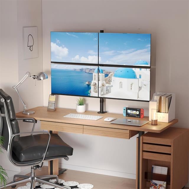 PowerMaster PM-054 13-27’’ Dörtlü (Quad) Mekanik LCD-LED Gaming Monitör Tutucu Masa Stand Askı Aparatı