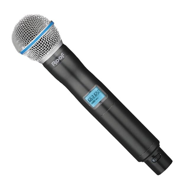 Roof R-10 UHF Profesyonel Kablosuz El Mikrofonu (640-690Mhz)