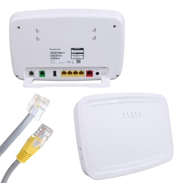 Sagemcom Fast 5366S AC1750 Wifi 5 2.4Ghz 5Ghz Dualband 4 Port Vdsl Wan Gigabit Voip Kablosuz Modem