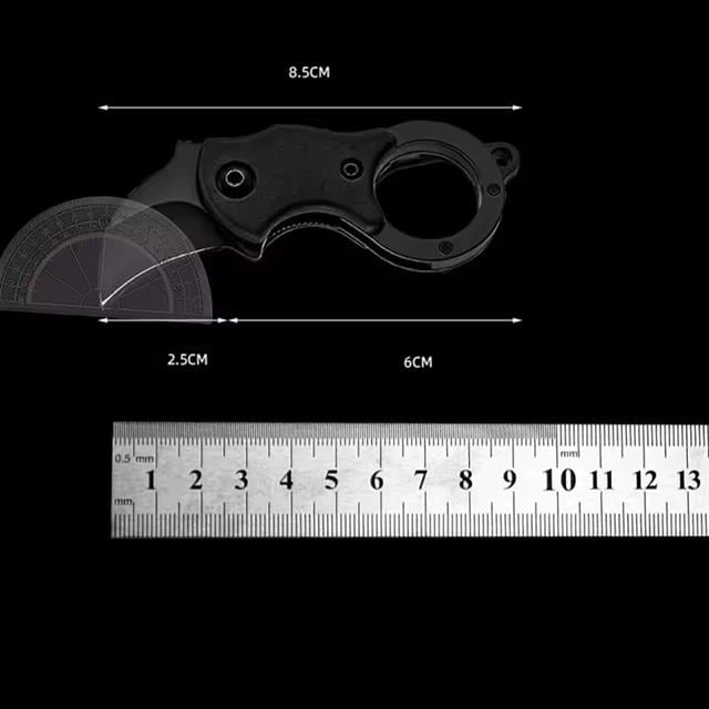 PowerMaster PM-28648 Mini Metal Karambit Balıkçı Kamp Bıçağı Karabina