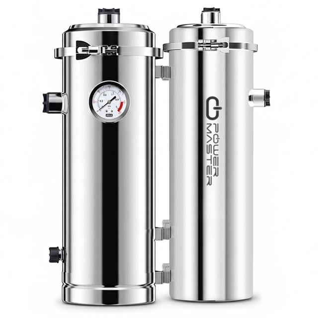 PowerMaster PM-28653 Ana Hat Su Arıtma Sistemi 5.000 L/Saat Paslanmaz Çelik Gövdeli Yıkanabilir UF-PVDF Filtreli