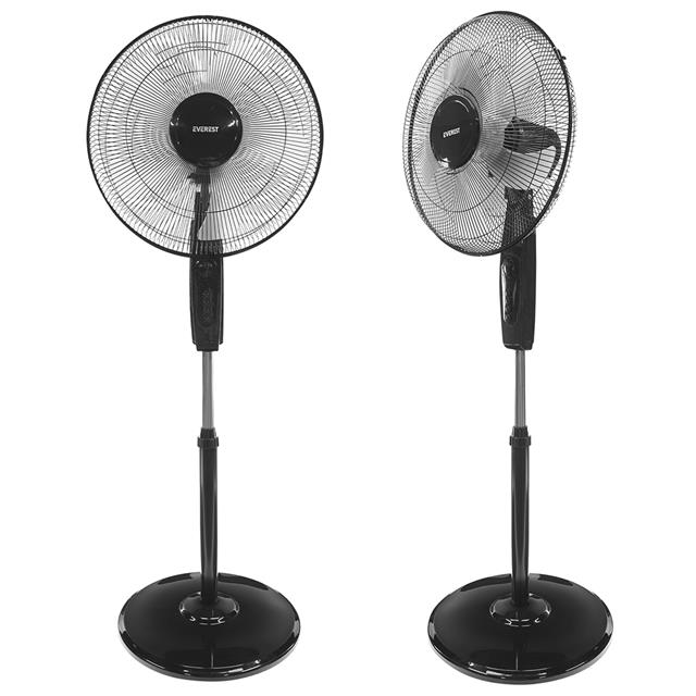 Everest FAN11 Cool Air 16’’ 45 Watt 5 Pervaneli 3 Kademe 1200RPM Zaman Ayarlı Vantilatör Siyah