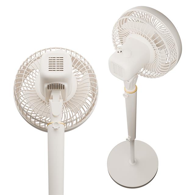 Everest Fan12 Dynabreeze 9’’ 70 Watt 3 Hız Kademeli 2000RPM Çift Motorlu Vantilatör Krem Gold