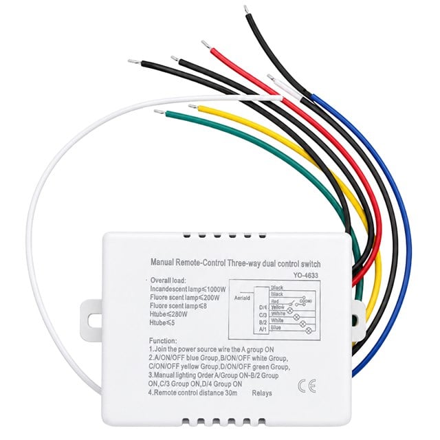 Weko WK-28838 4 Kanallı Uzaktan Kumandalı Aydınlatma Kontrol Anahtarı Avize Modülü
