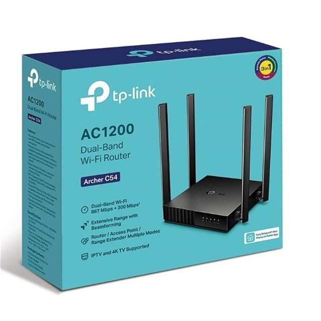 Tp-Link Archer C54 AC1200 Kablosuz Wifi 5 Dual Band Router