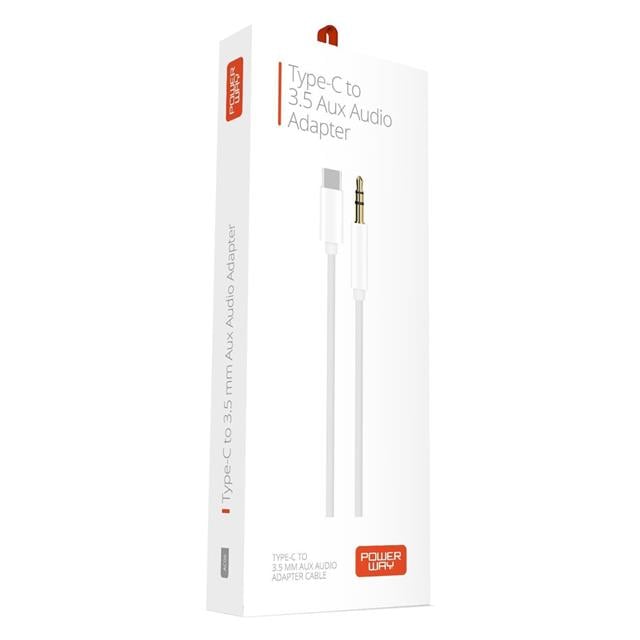 Powerway AC06 TYPE-C TO 3.5mm AUX Kulaklık Jack Çevirici 1 Metre
