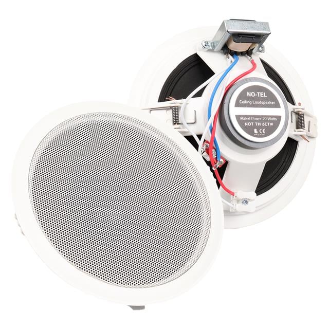 NO-TEL TH6CTW 6’’ 16 CM 20 Watt Beyaz Alçıpan Trafolu Hoparlör