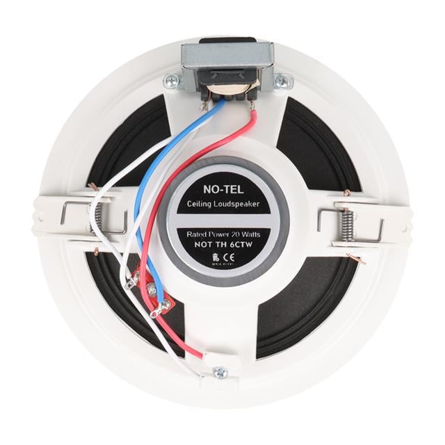 NO-TEL TH6CTW 6’’ 16 CM 20 Watt Beyaz Alçıpan Trafolu Hoparlör
