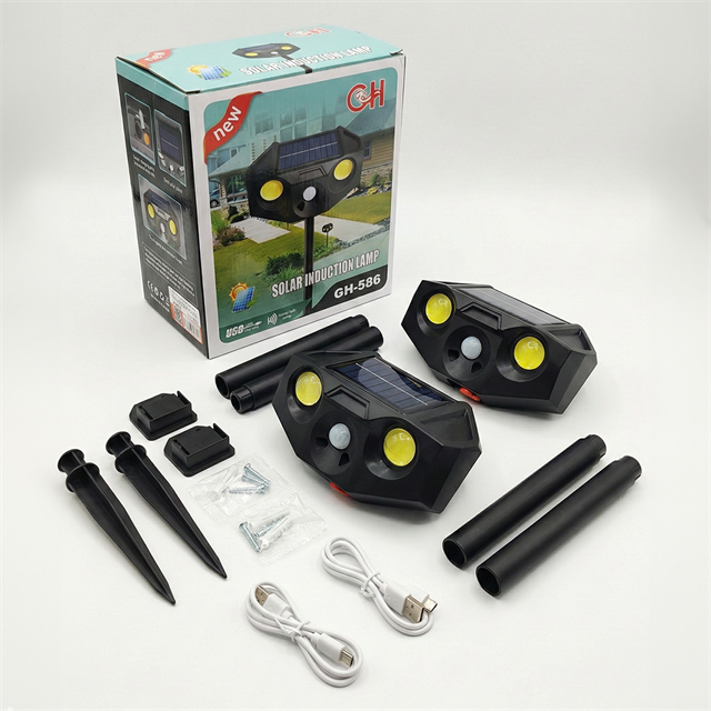 PowerMaster PM-29074 Beyaz ve Kırmızı Renkli Hareket Sensörlü Solar Bahçe Aydınlatması