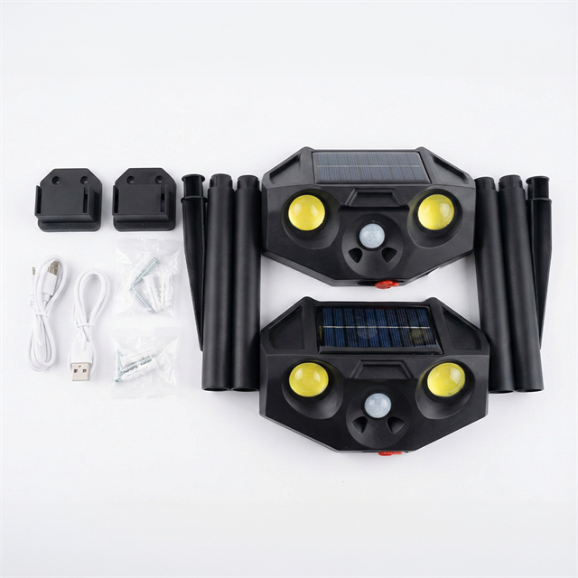 PowerMaster PM-29074 Beyaz ve Kırmızı Renkli Hareket Sensörlü Solar Bahçe Aydınlatması