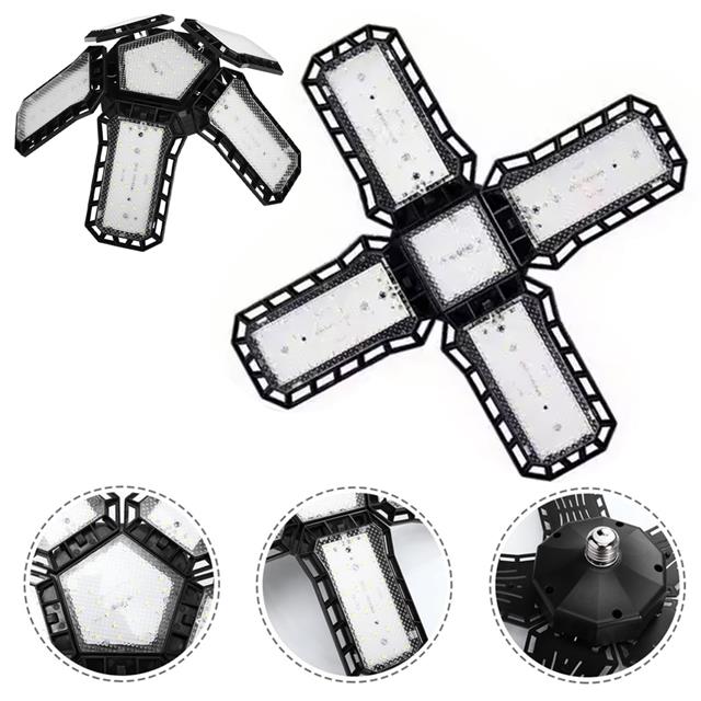 Ledx Ayarlanabilir Açılı 4 Kanatlı 108 Smd Ledli Galaxy Projektör Işığı 50W 5500 Lumen E27 32cm Çap