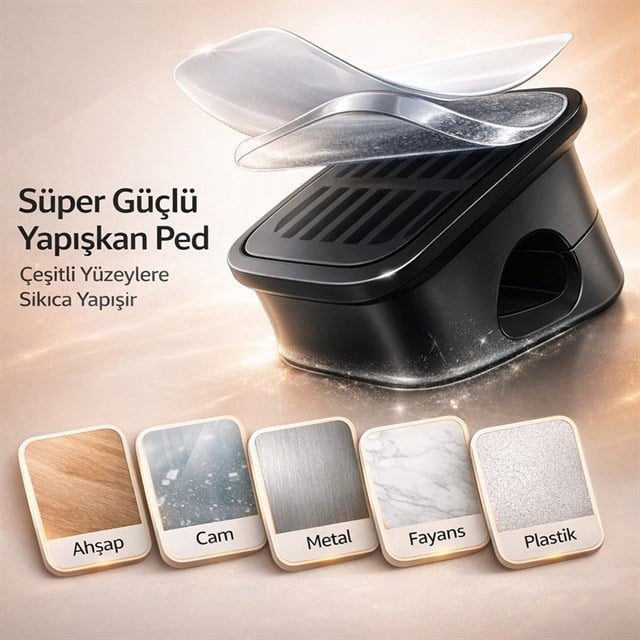 Sunup SN-29135 Manyetik 6’lı Kablo Tutucu Düzenleyici Organizer Klips Siyah