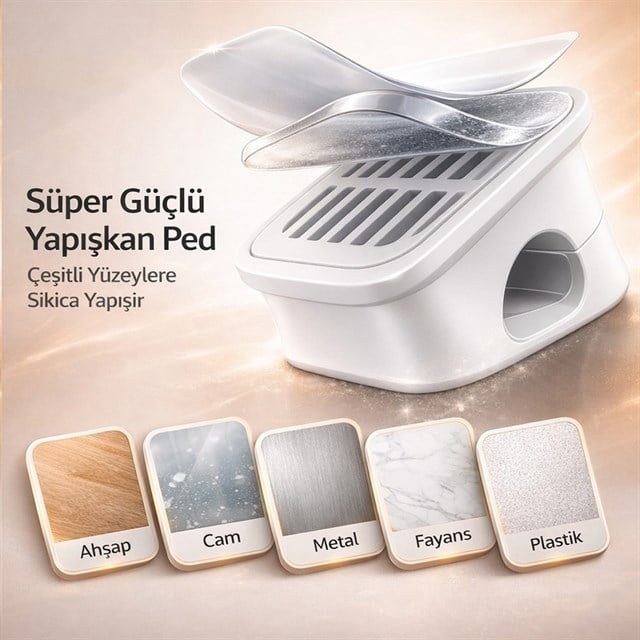Sunup SN-29136 Manyetik 6’lı Kablo Tutucu  Düzenleyici Organizer Klips Beyaz