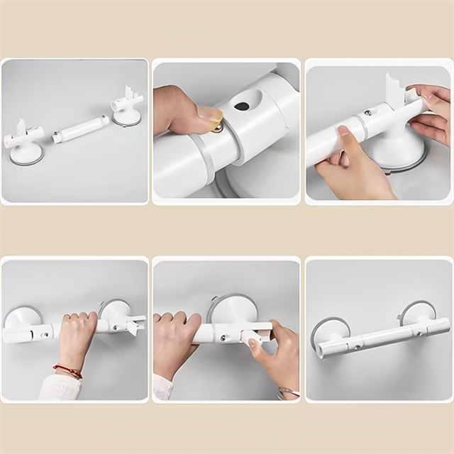 Sunup SN-29185 35 Cm Vantuzlu Kayma Düşme Önleyici Banyo Tuvalet Denge Tutacağı