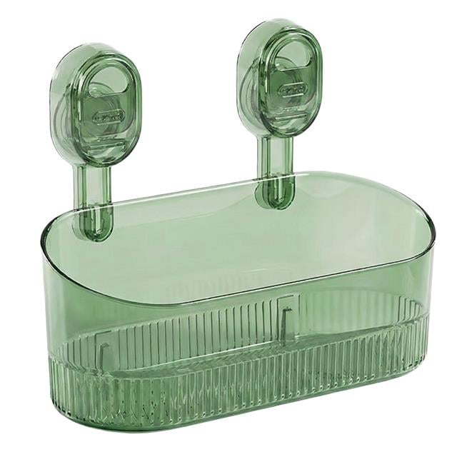 SN-29266 Vantuzlu Şeffaf Banyo Mutfak Rafı Organizer