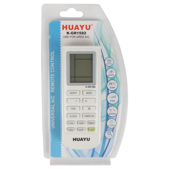 Huayu K-GR1582 Üniversal Gree Akıllı Klima Kumandası görsel 2
