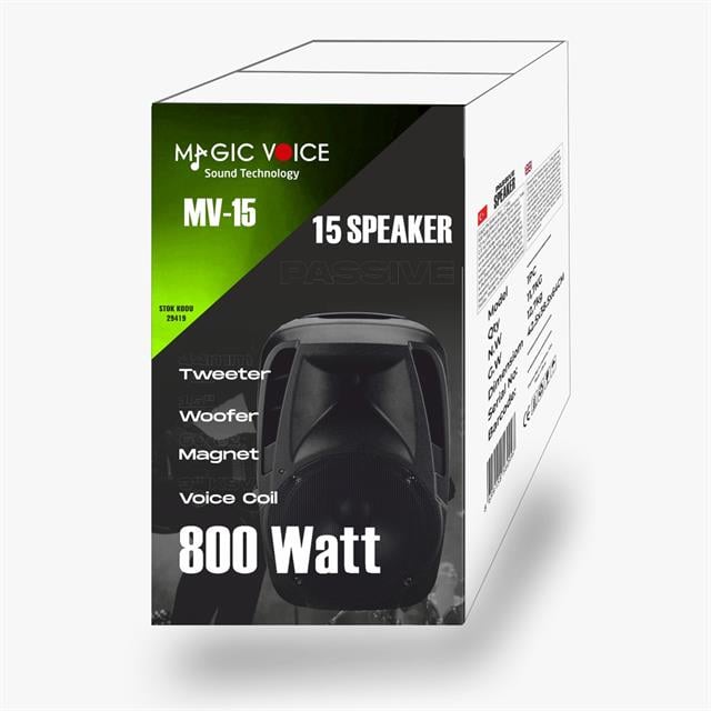 MagicVoice MV-15 1000 Watt 15’’ 2-Yollu Pasif Kabin Hoparlör