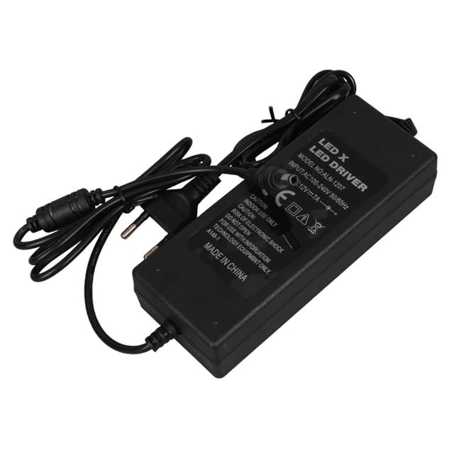 Ledx ALN-1207 12 Volt - 7 Amper 5.5*2.5 Mm Uç Plastik Kasa Masaüstü Adaptör