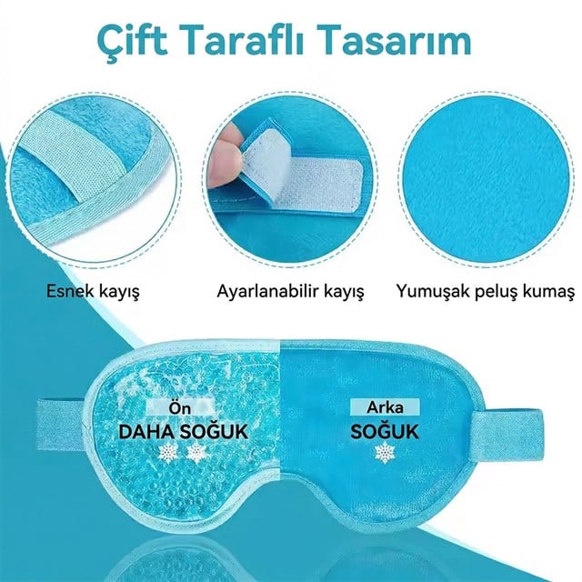 Sunup SN-29667 Soğuk Ve Sıcak Kullanım Jel Terapi Göz Maskesi