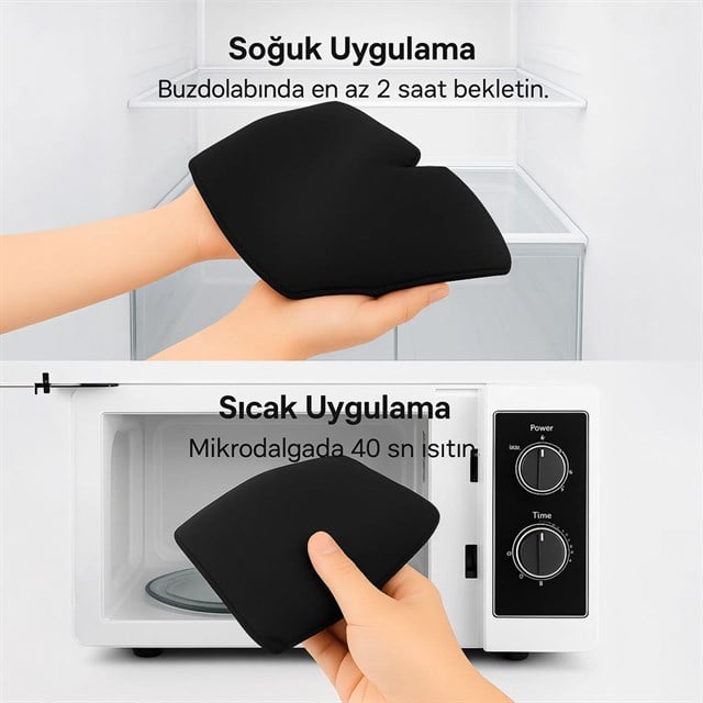 Sunup SN-30963 Doğal Baş Ağrısı Migren Giderici Jel Kafa Bandı Soğuk Sıcak Kompres