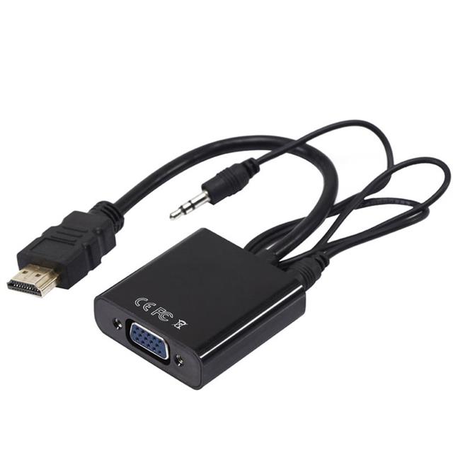 Powermaster PM-32015 HDMI to VGA + Audio Ses Destekli Aktif Dönüştürücü Çevirici Adaptör