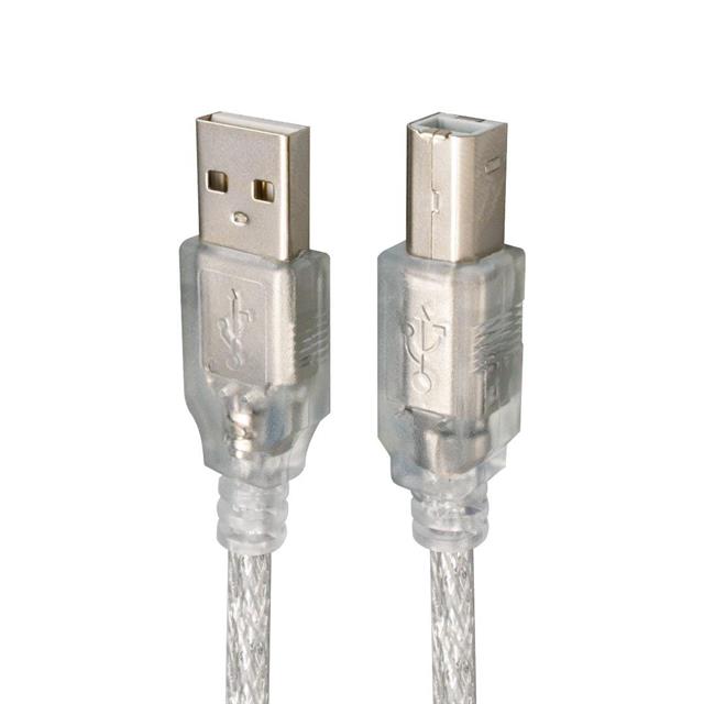 PowerMaster PM-3267 3 Metre Şeffaf Mavi USB 2.0 Yazıcı Kablosu
