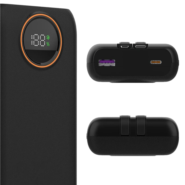 Snapron SNP-3013 22.5W PD 20.000mAh Dahili Kablolu ve Hızlı Şarjlı Powerbank