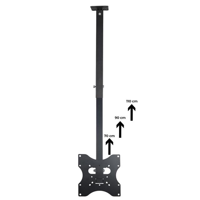 PowerMaster PM-32 Led/Lcd/Plazma 70-90-110 CM Dar Ağız 45 Derece Açılı Tavan TV Askı Aparatı