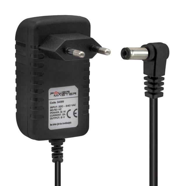 Powermaster PM-3499 8 Volt - 2 Amper 5.5*2.5 Mm Uçlu Pos Makinesi Adaptörü