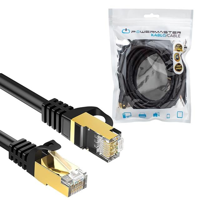 PowerMaster PMCAT73 Cat7 3 Metre 10Gbps 600MHz LAN Ethernet Kablosu - RJ45 26AWG Bakır