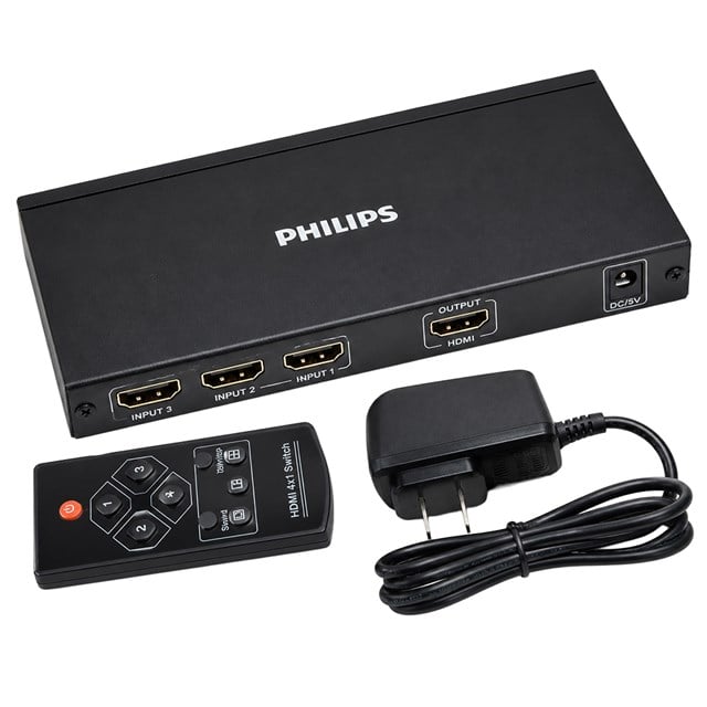 Philips SWR9101W/93 HDMI Quad Multi-Viewer 4-Giriş 1-Çıkış Ekran Bölücü ve Seçici Switch