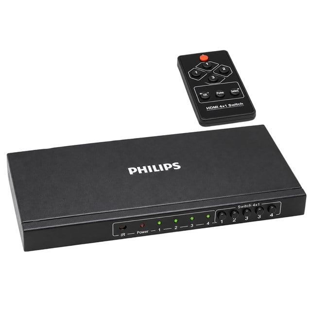 Philips SWR9101W/93 HDMI Quad Multi-Viewer 4-Giriş 1-Çıkış Ekran Bölücü ve Seçici Switch